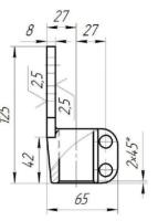 1000 кВА зажим контактный НН (литьё DIN, М27х1,5)