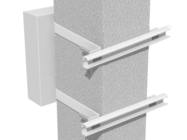 Комплект крепления щита учета к бетонному столбу скобой