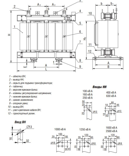 ТСГЛ 100/10/0,4 Д/Ун-11 У3 трансформатор